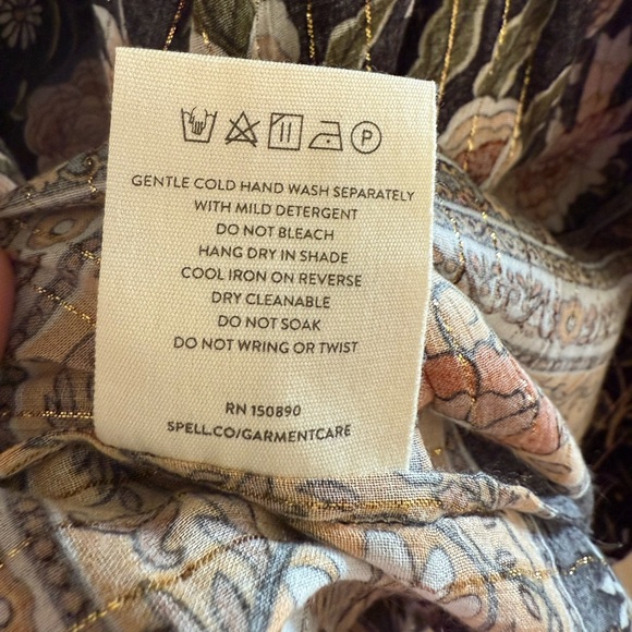 SPELL Mystic Nightfall Short Robe Kimono size M/L New with Tags - Picture 12 of 12